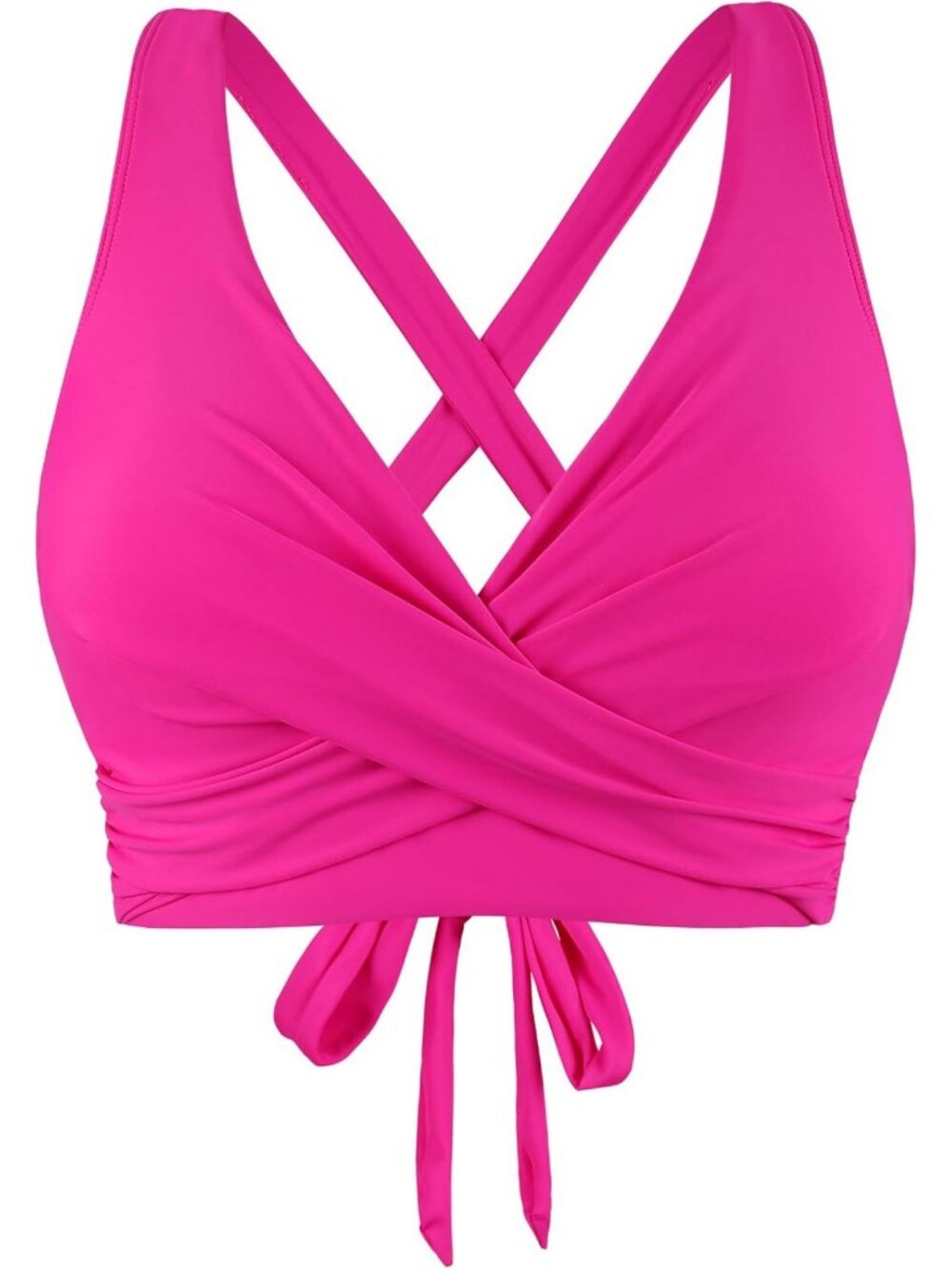 Full Coverage Underwire Bikini Top - Tie Back Swimwear for Women, Stylish